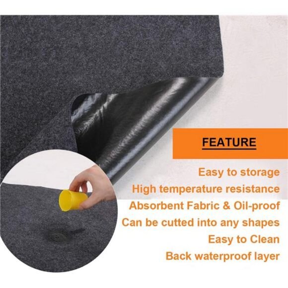 Brinman Under Grill Mat, Premium Grill Mat for Deck ,Waterproof,(36x30 " ) - Picture 7 of 7